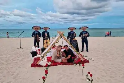 Mariachis con traje azul - Momento Especial